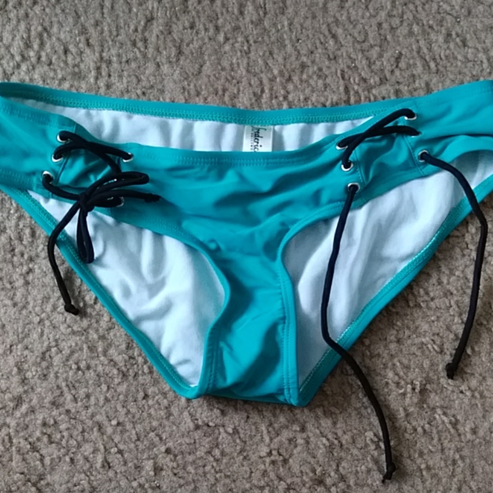 New Frederick's of Hollywood Swim Bottom Small Tea